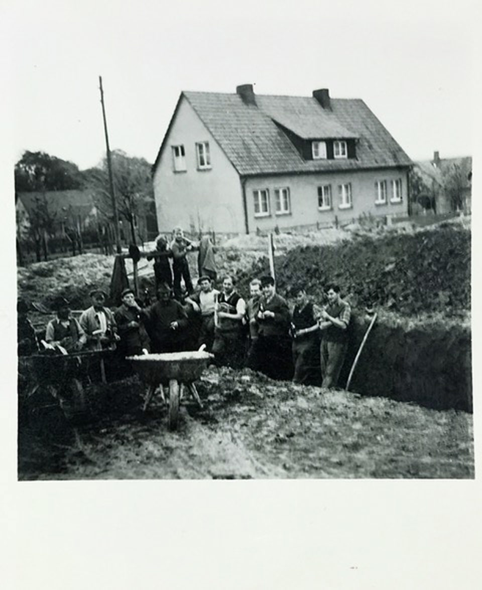 house construction in the fifties