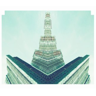 Hong Kong fractal artifical architecture-picture of skyscapers in Hong Kong