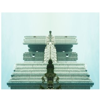 artificial picture of a skyscraper