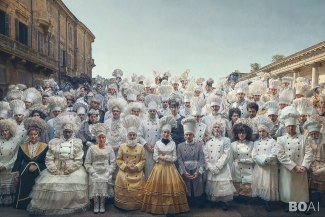 group of 100 patisserie chefs in Bologna